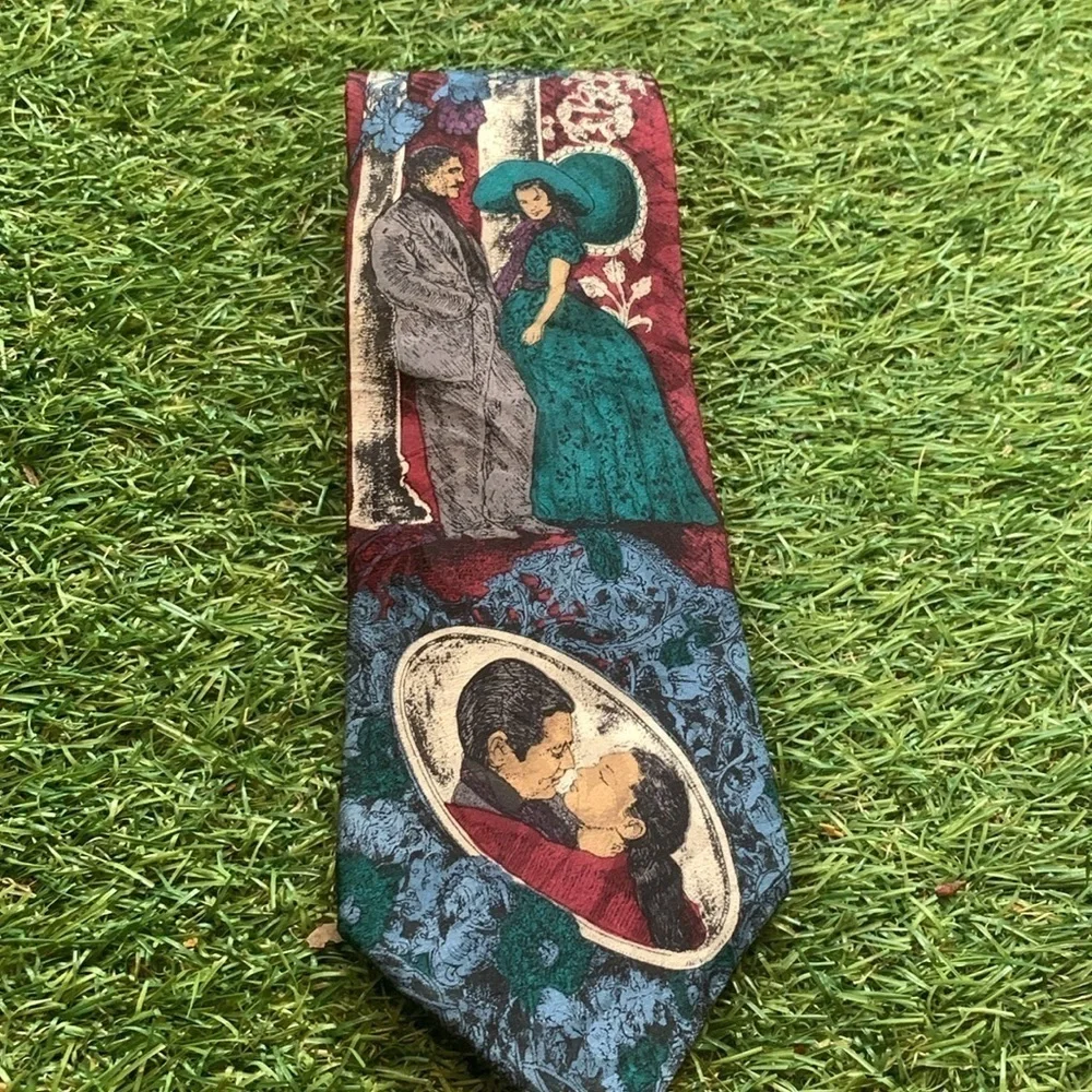 Vintage 1992 Gone With The Wind Men’s Necktie Tie Excellent Condition